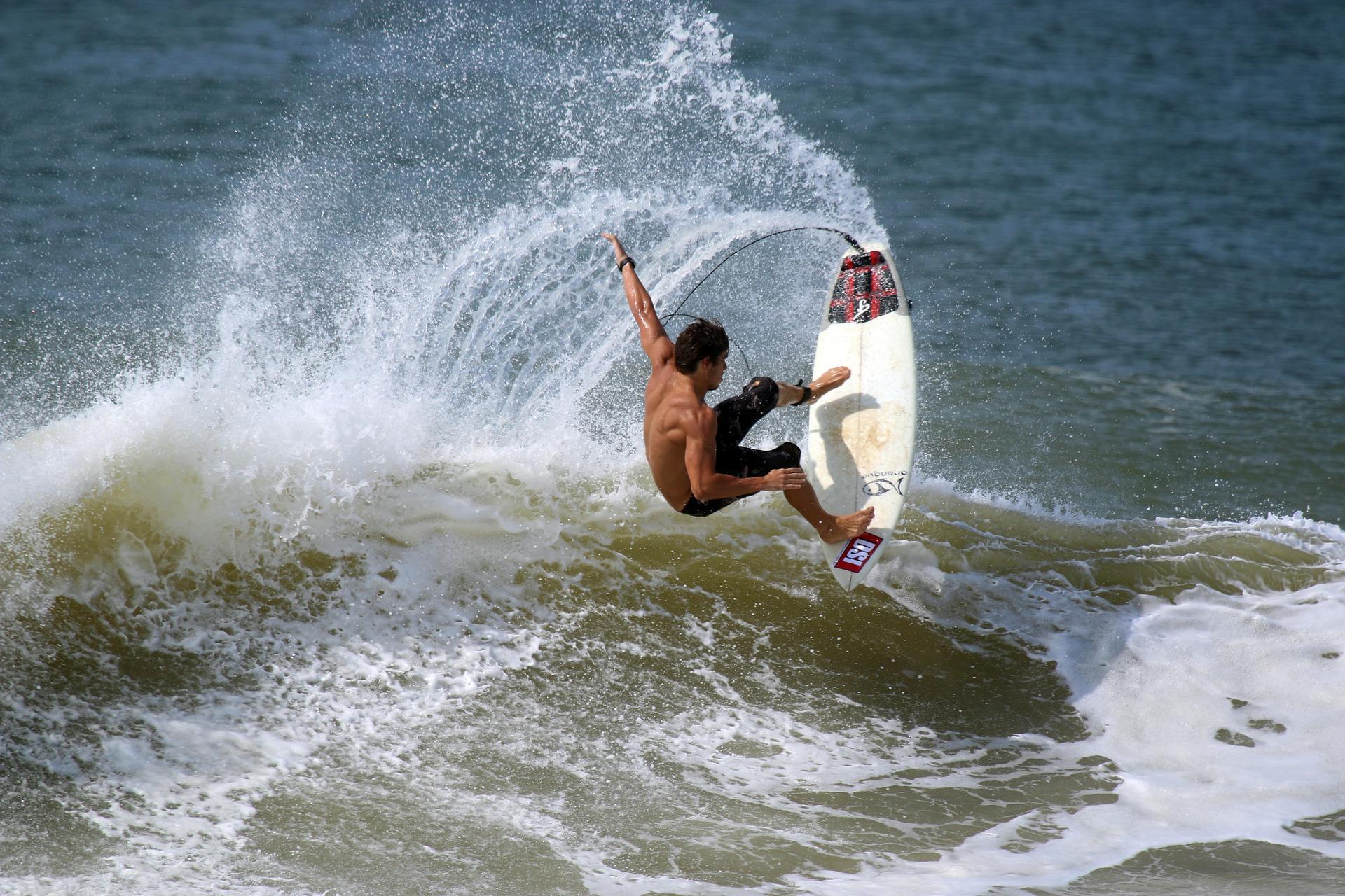 Manobras com a prancha de surf