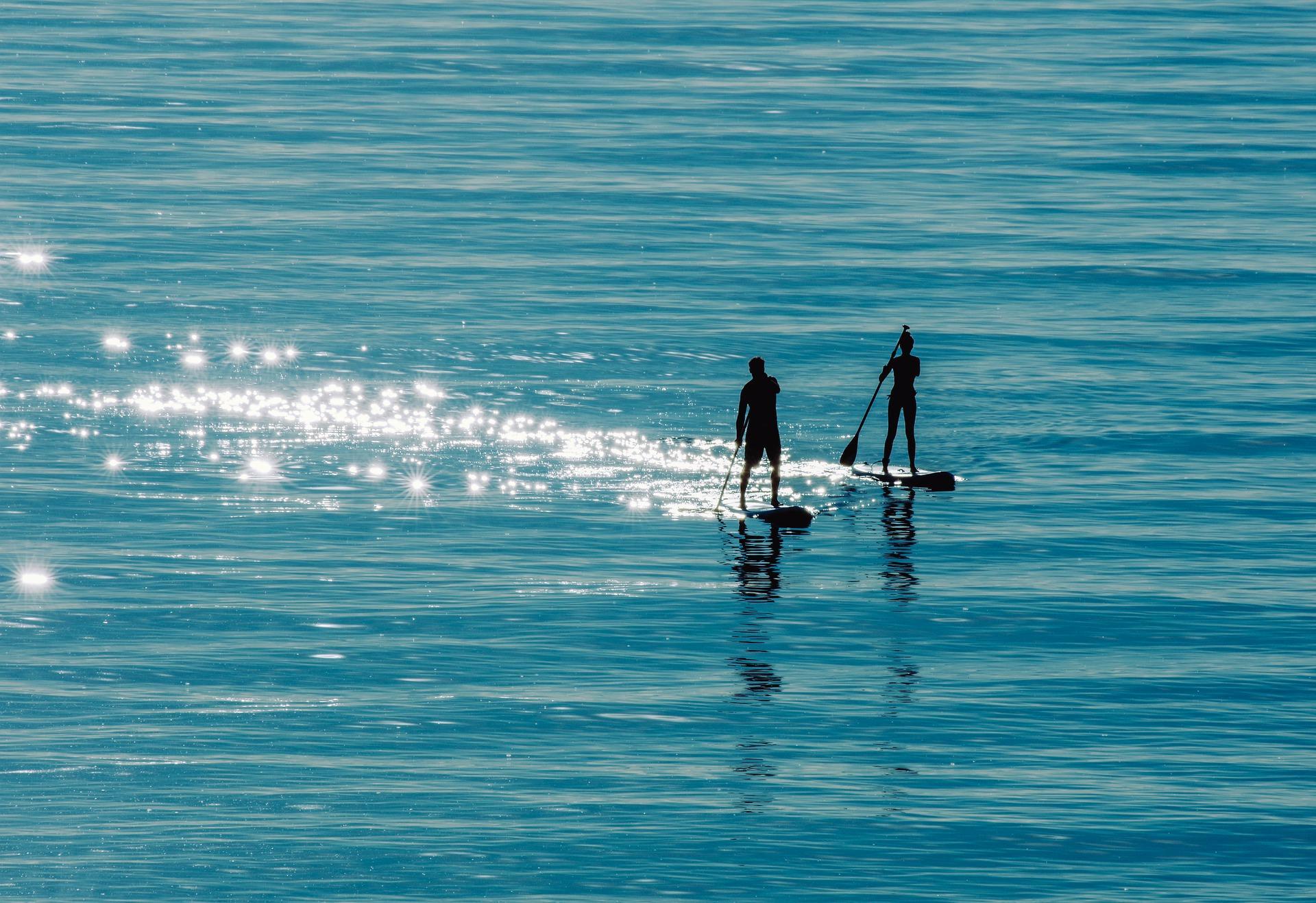 paddle no mar