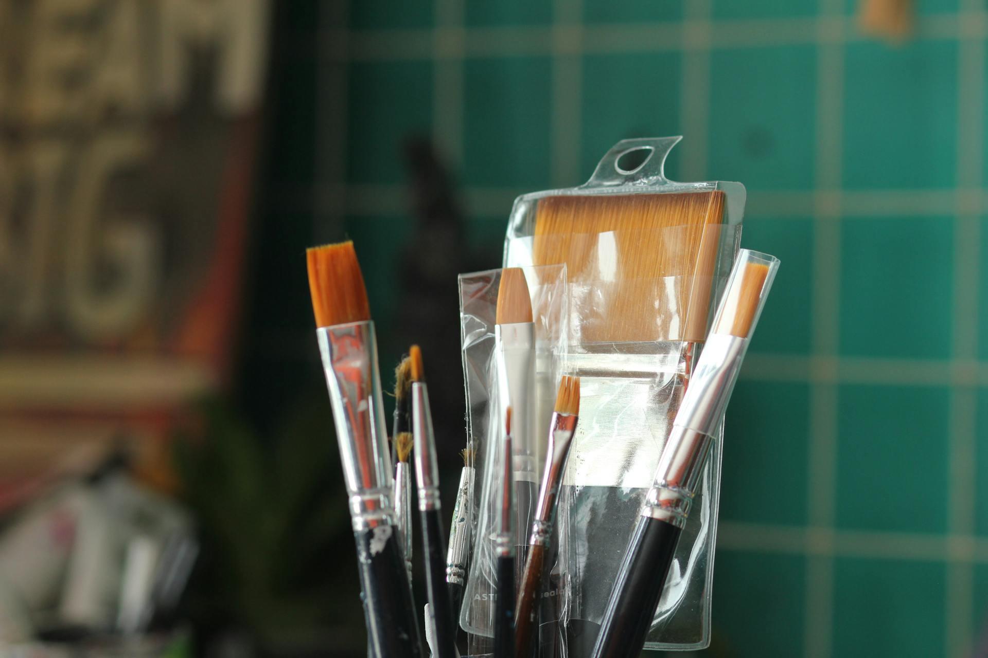 A prática da pintura depende dos materiais que possui.