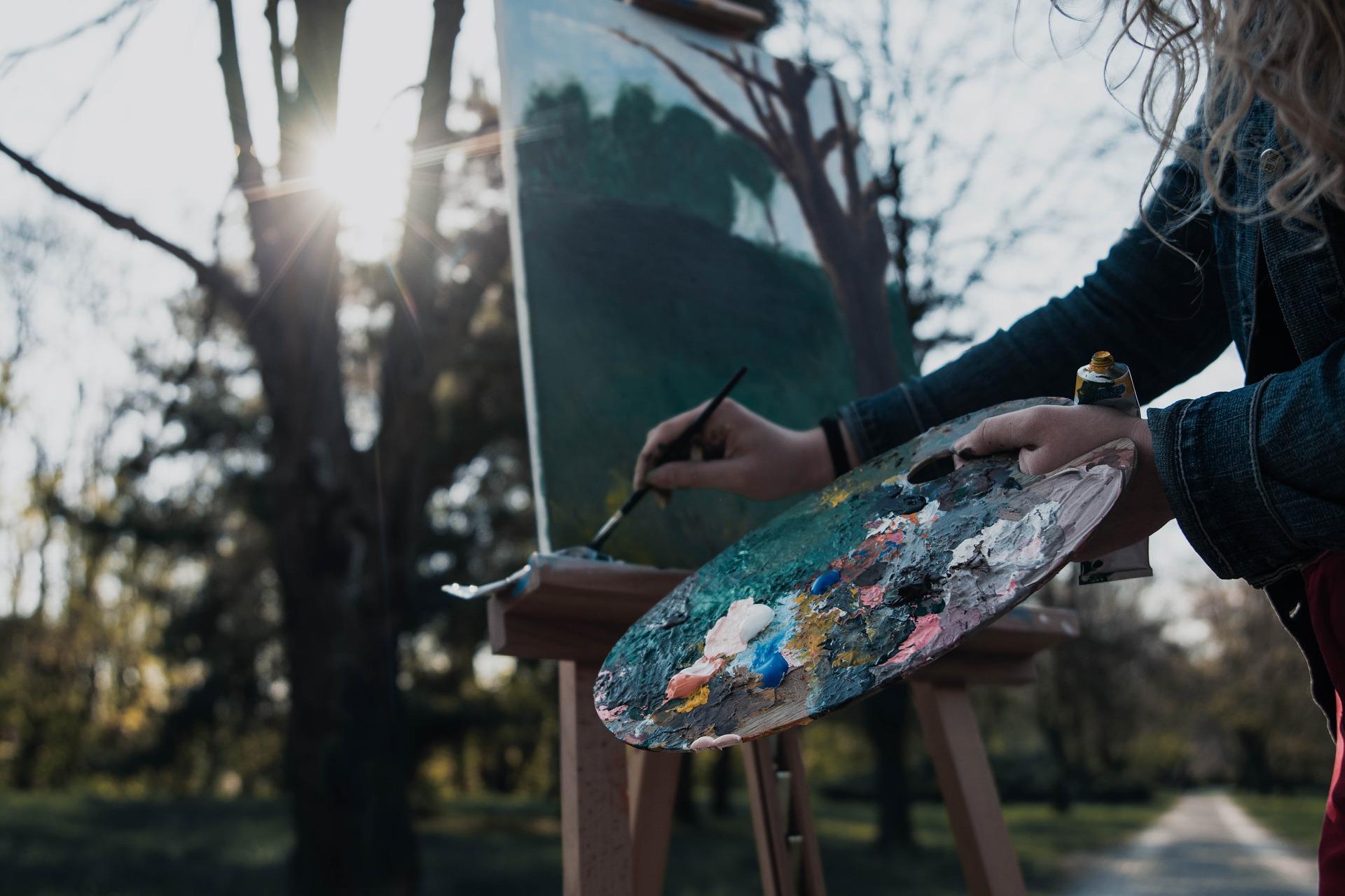pintar em tela a óleo