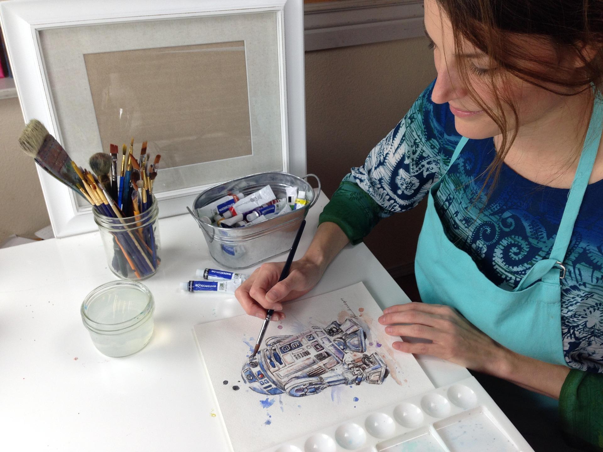 pintar a aquarela