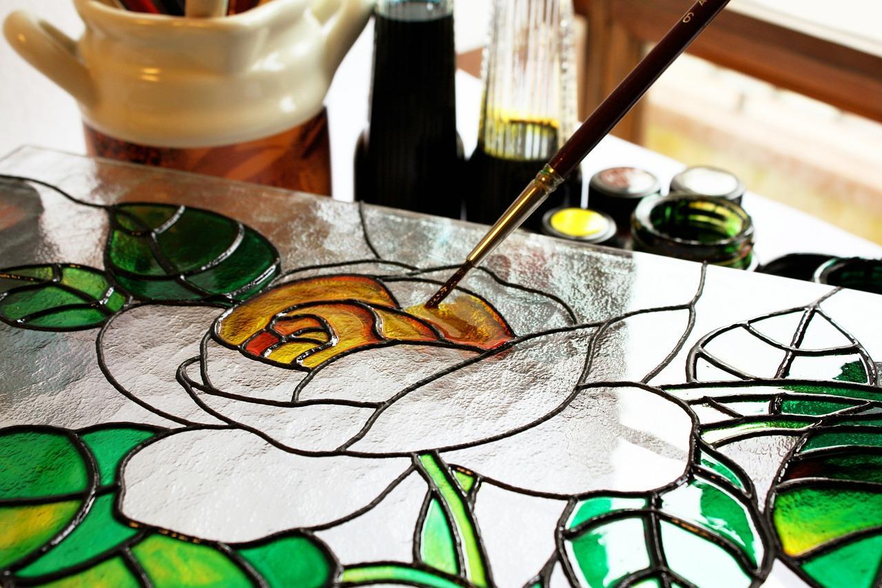 pintura de vitral