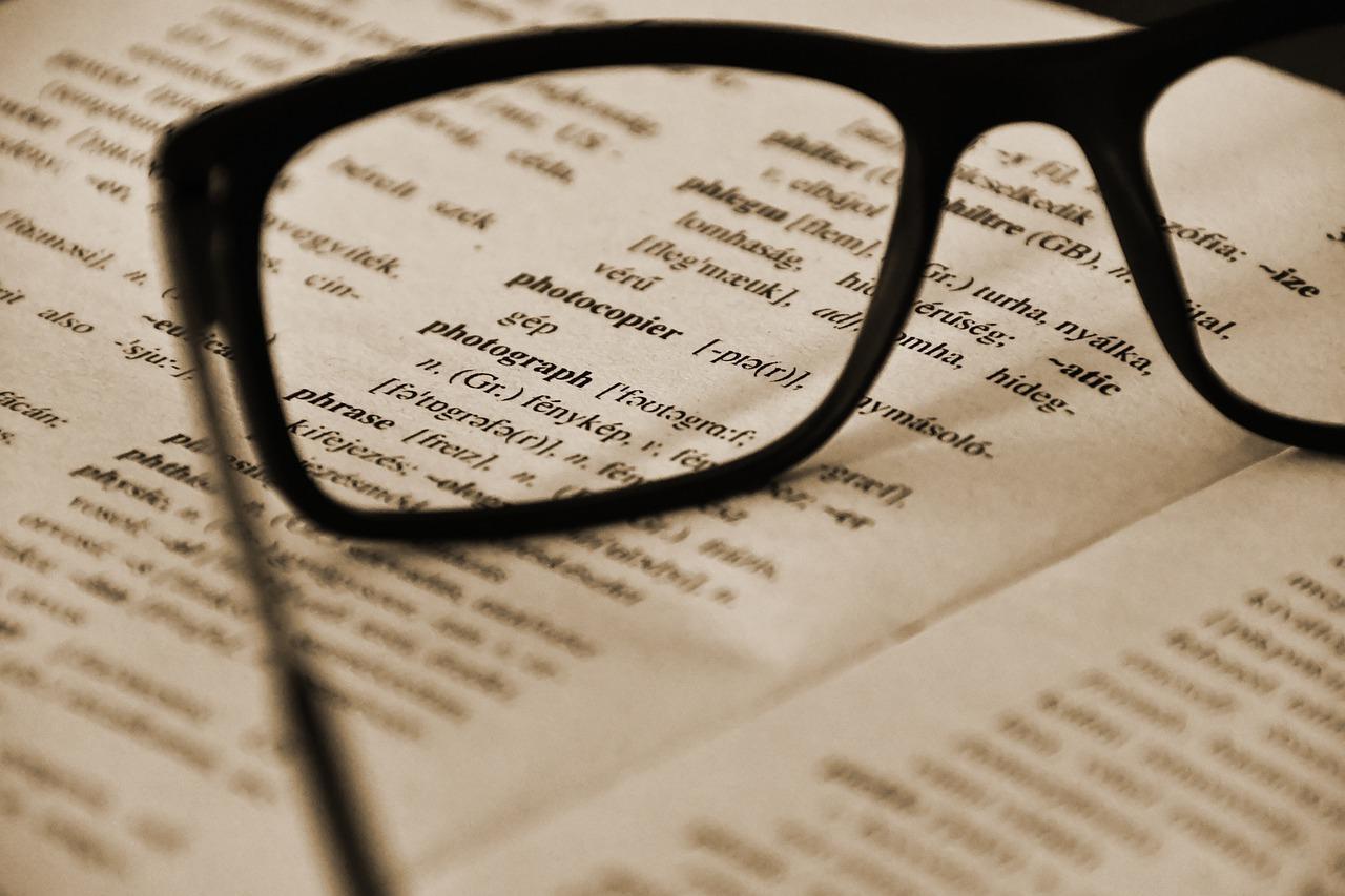 oculos em dicionario