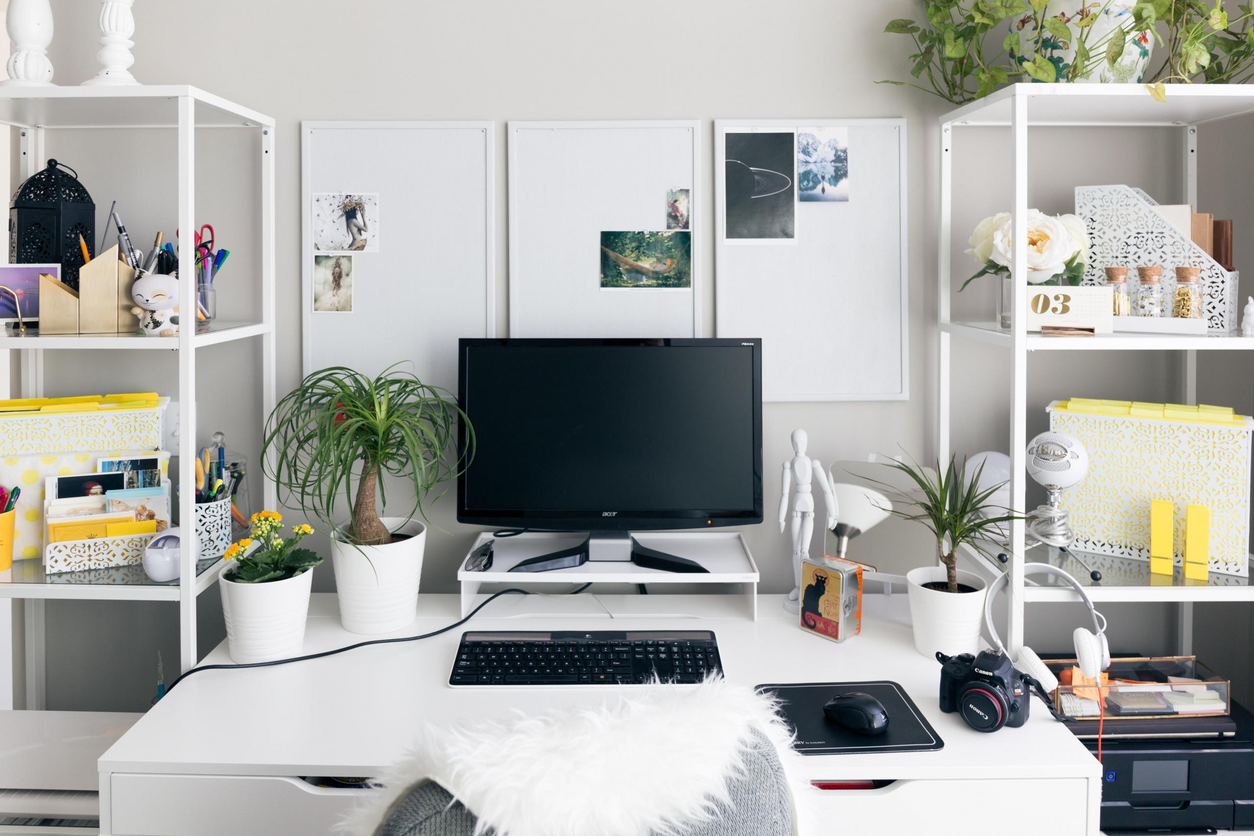 Espaço de estudo organizado