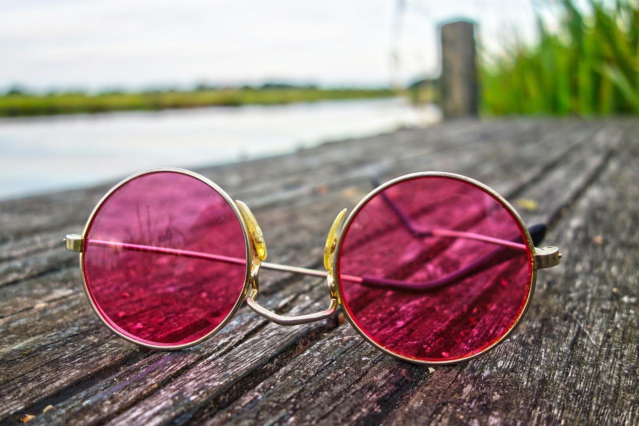 oculos rosa