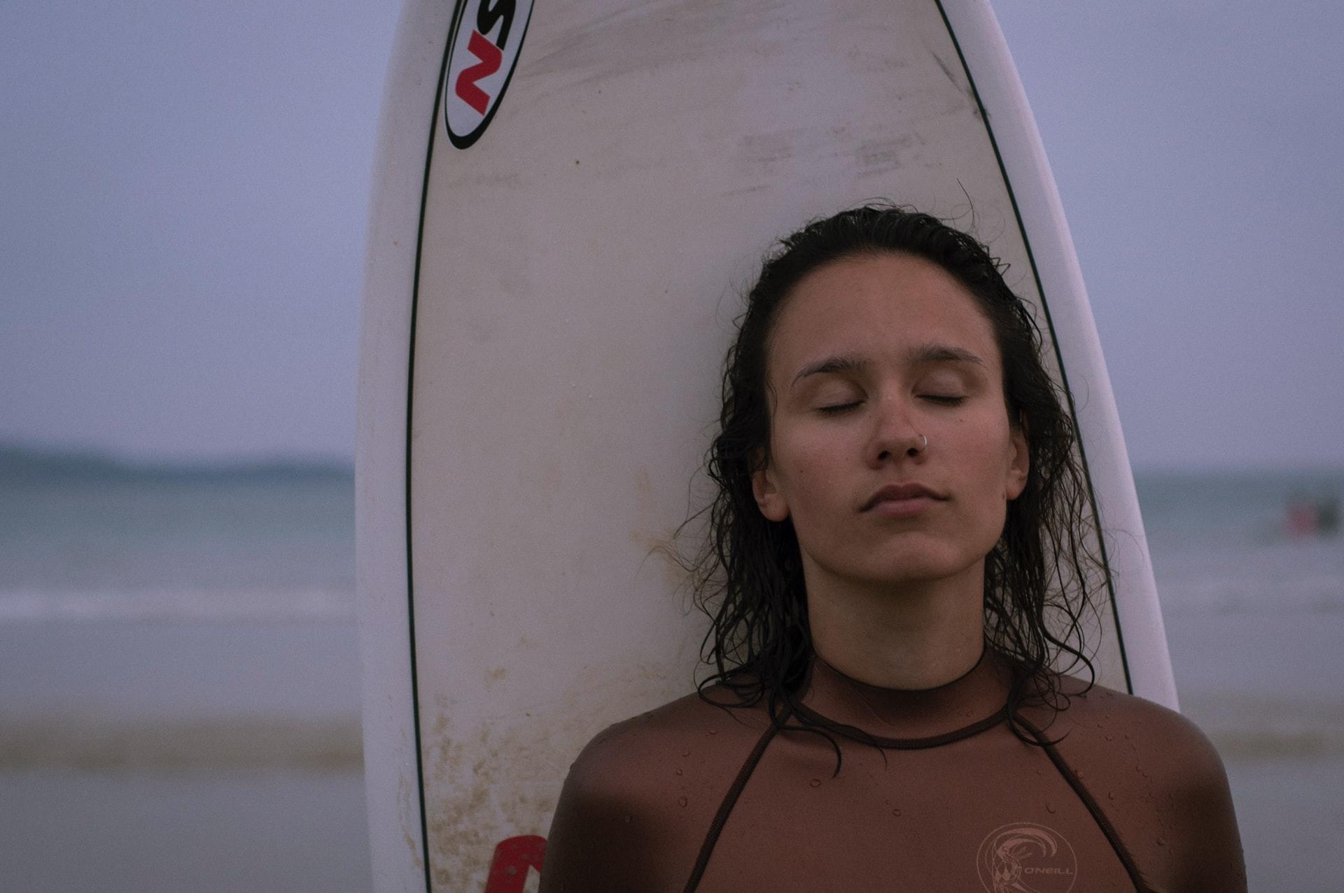 mulher relaxada
