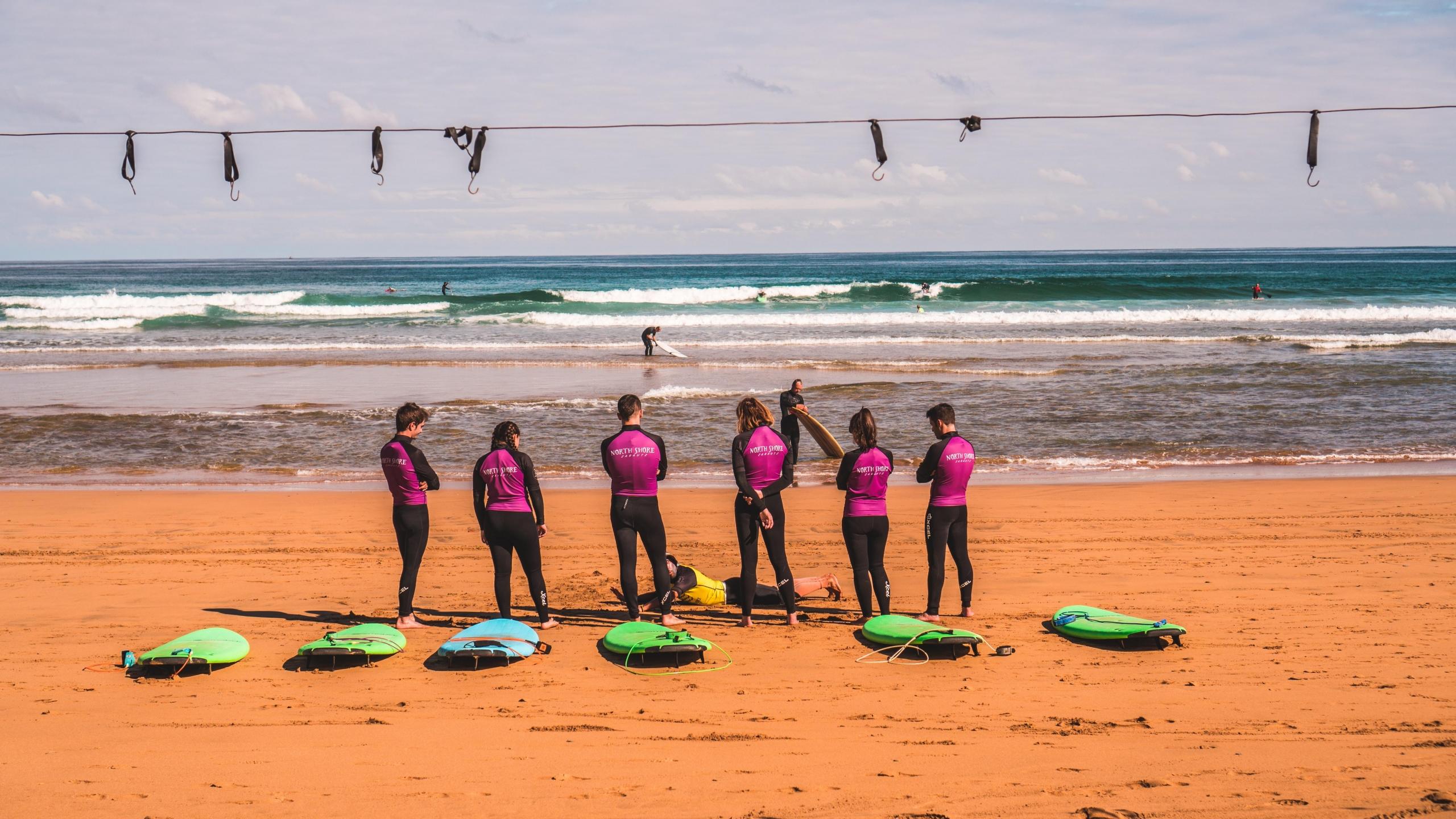 Materiais para alunos de surf