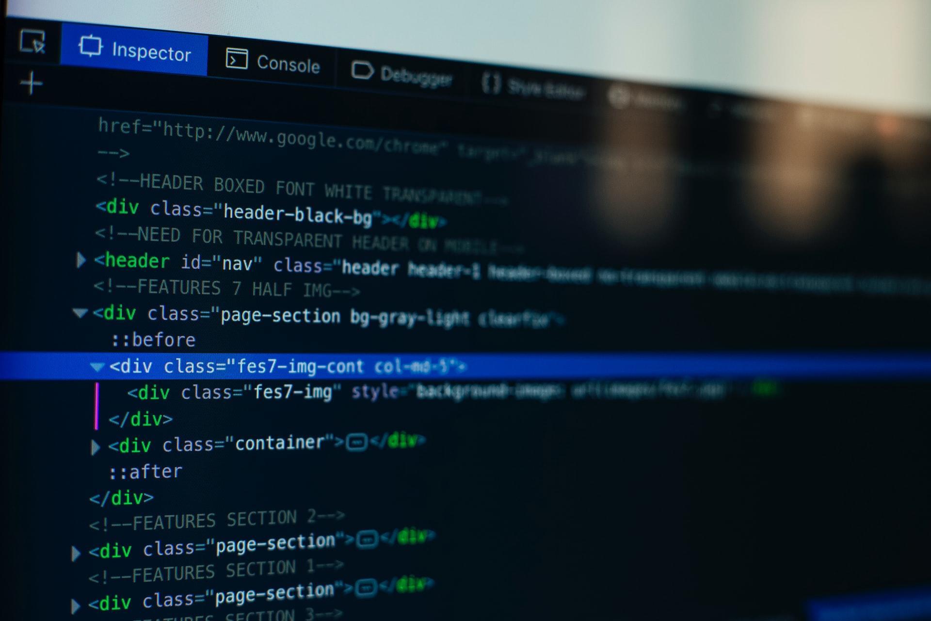 linha de codigo selecionada