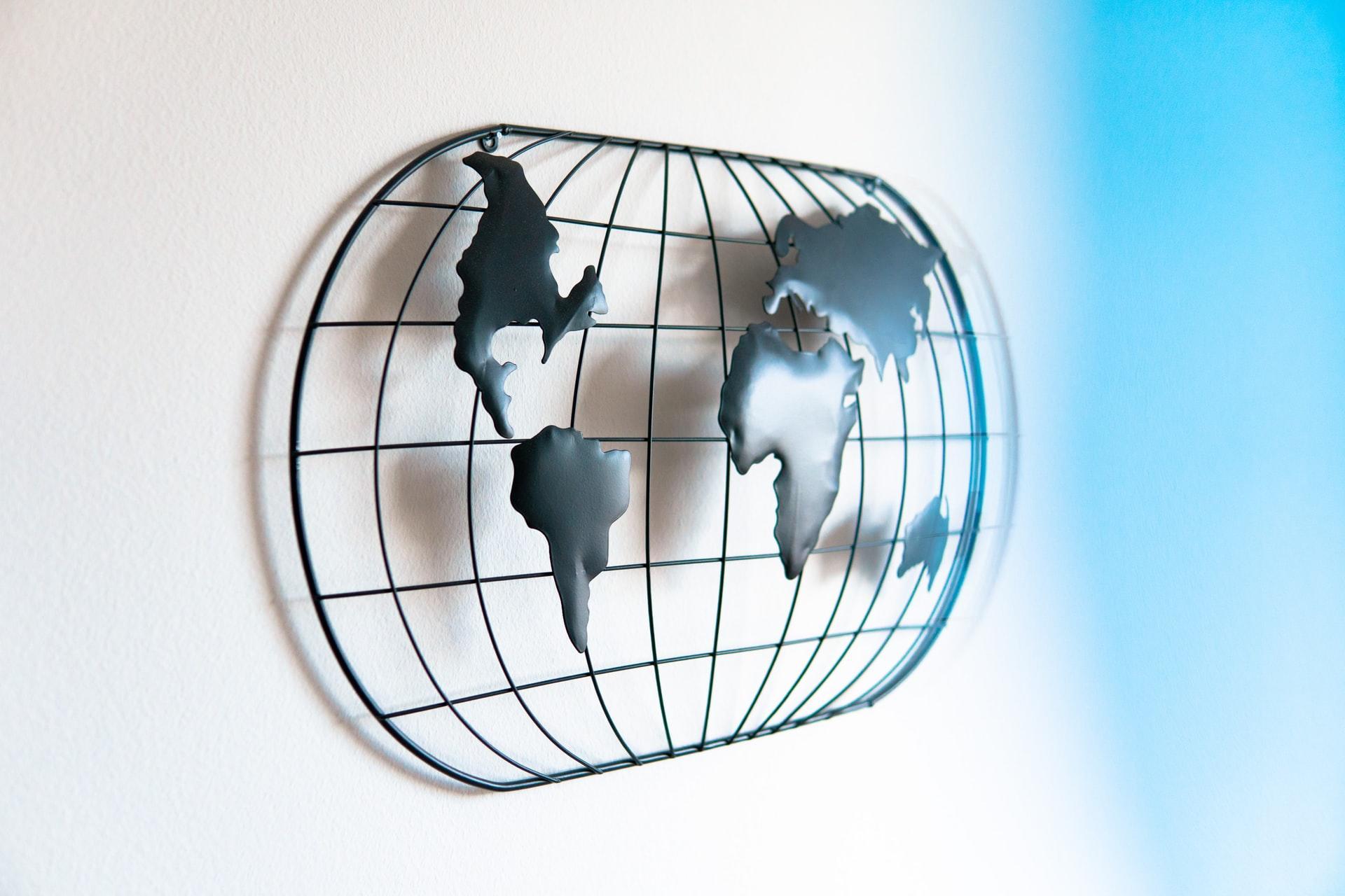 decoracao de parede mapa