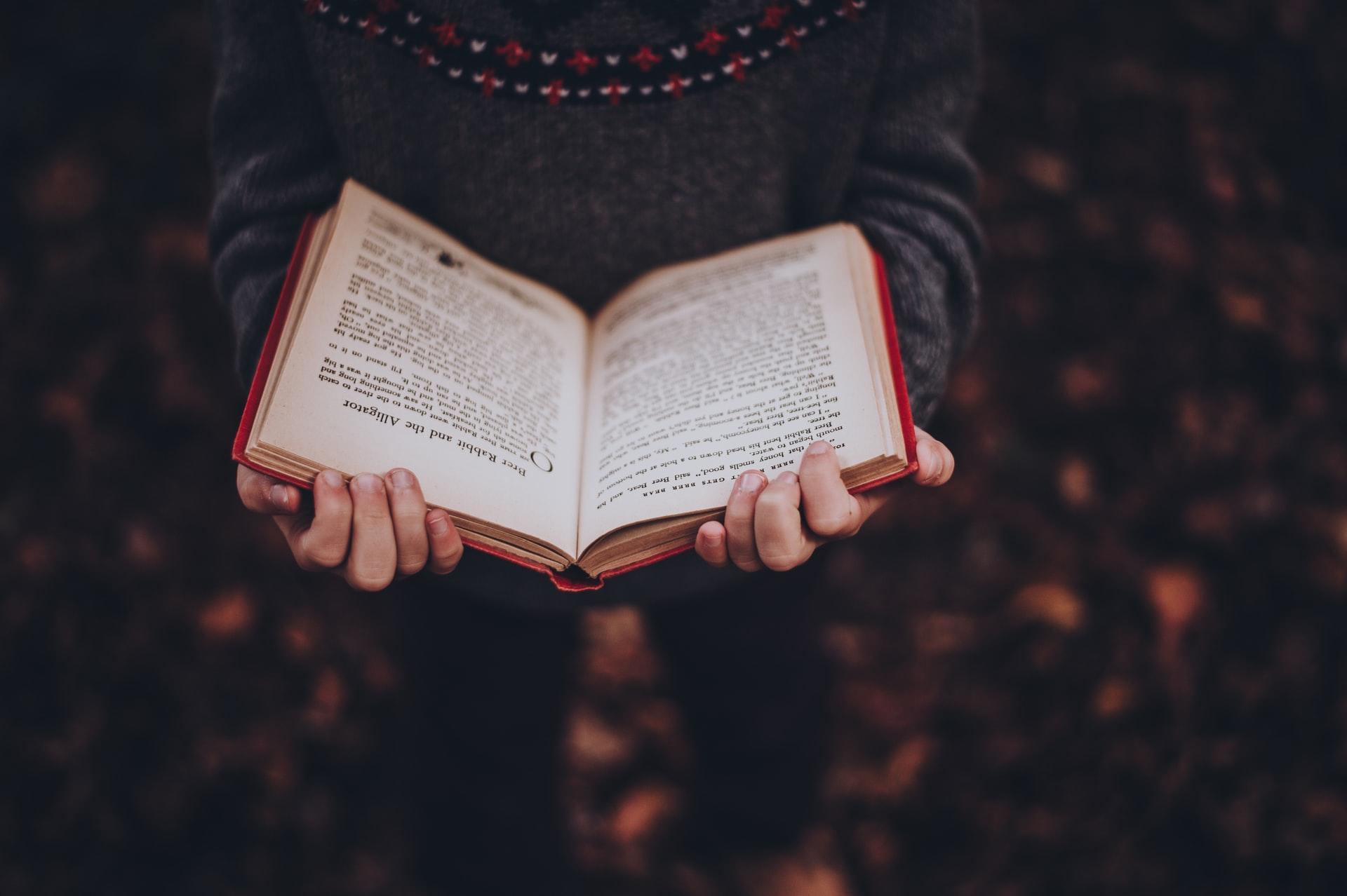 crianca a segurar livro