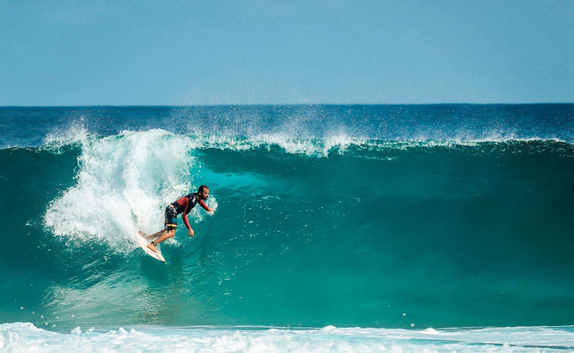 Aulas de surf e olimpíadas