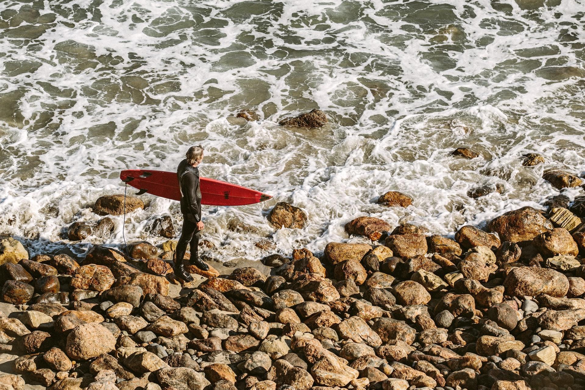 atitude certa para quem pratica surf