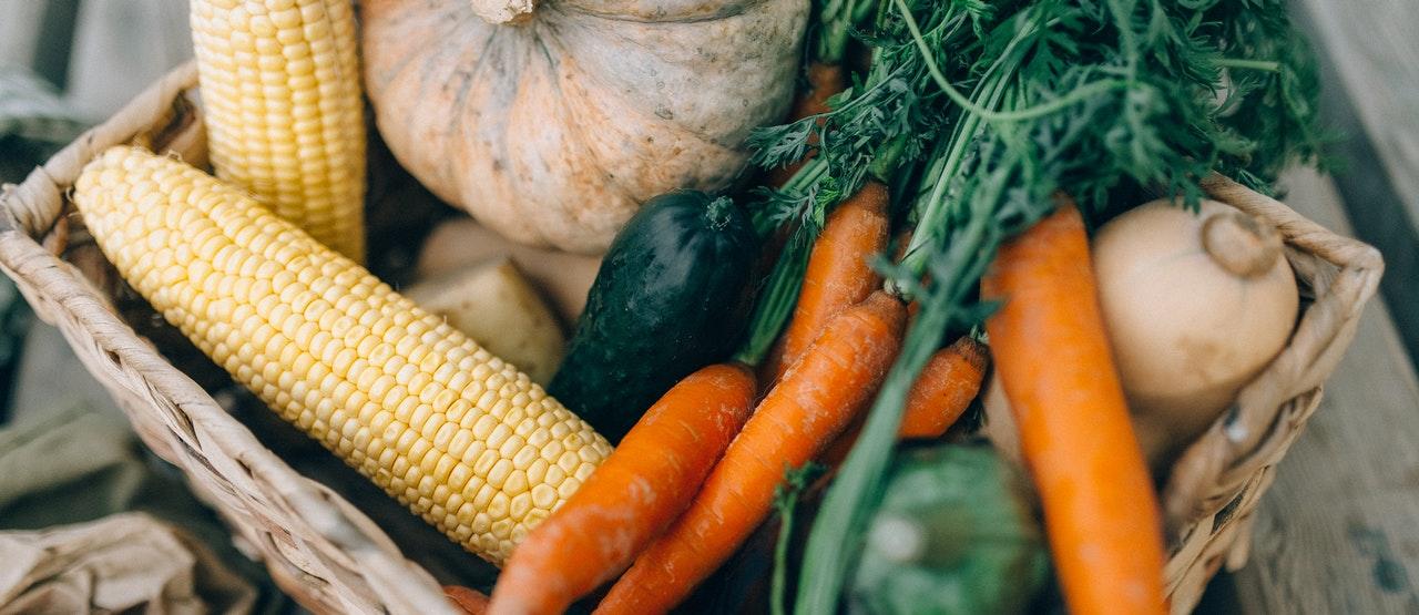 varios vegetais crus