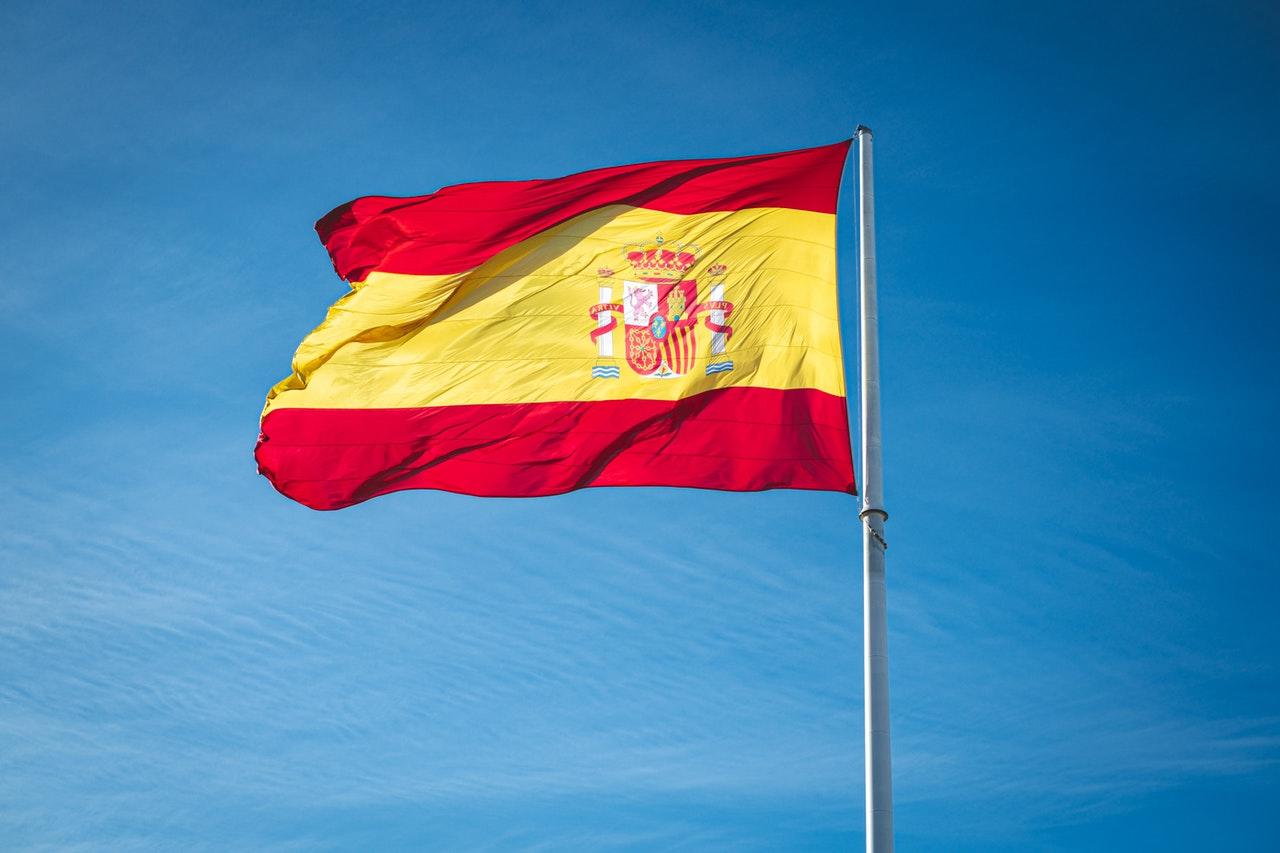 A bandeira espanhola e a língua espanhola