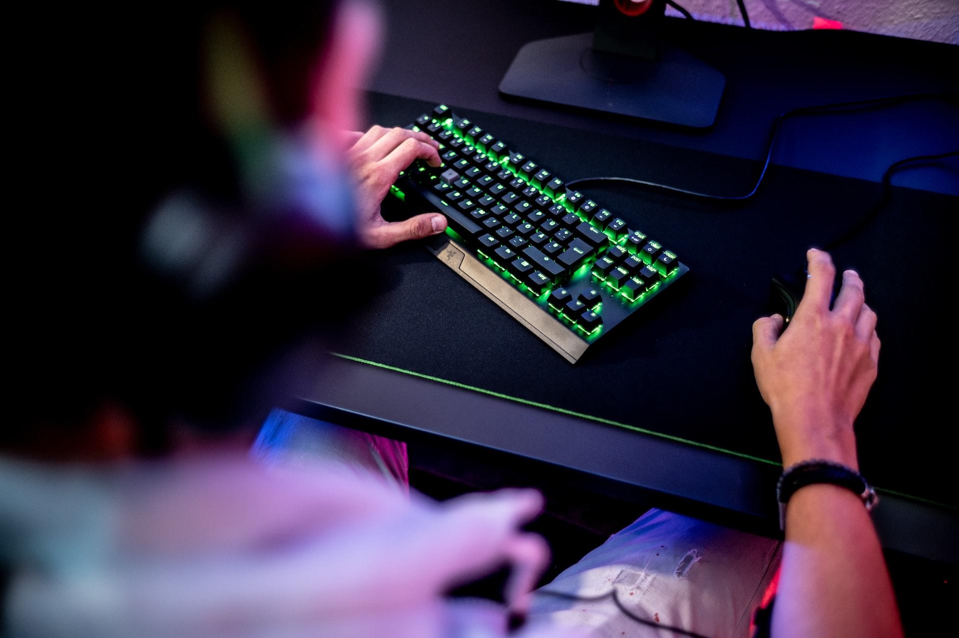 teclado com luz