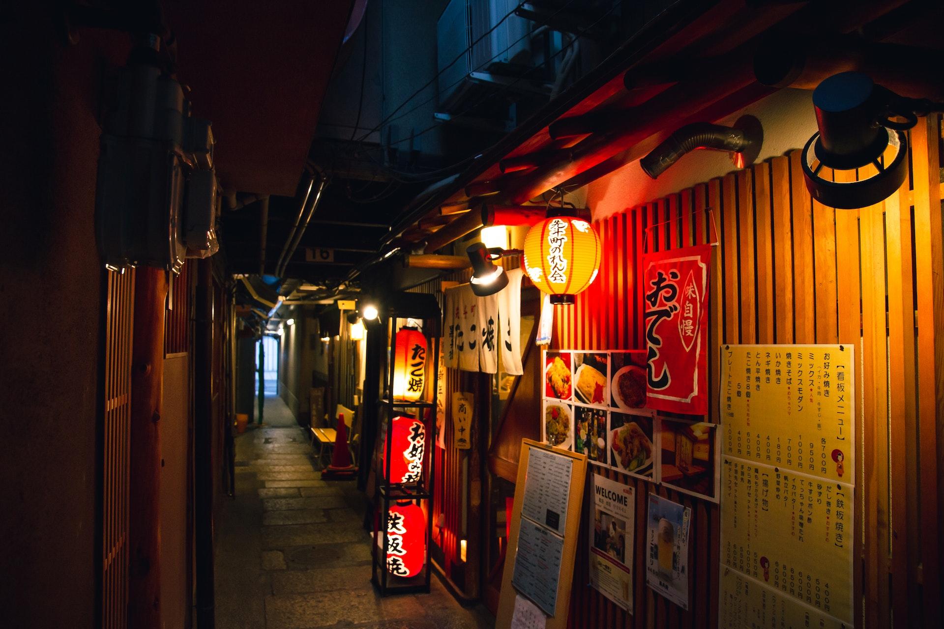 cidade asiatica a noite
