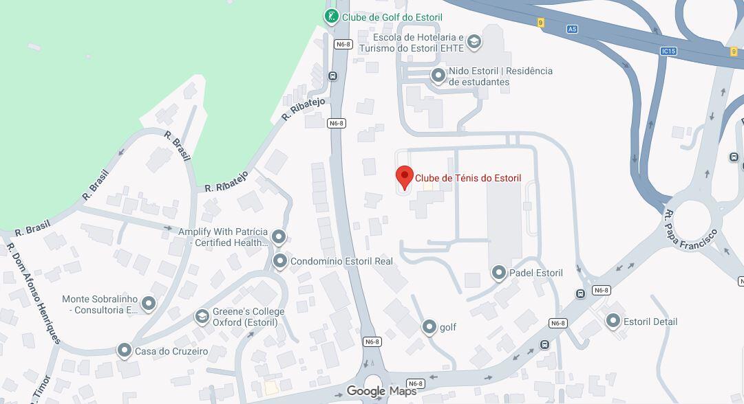 mapa da localização do torneio