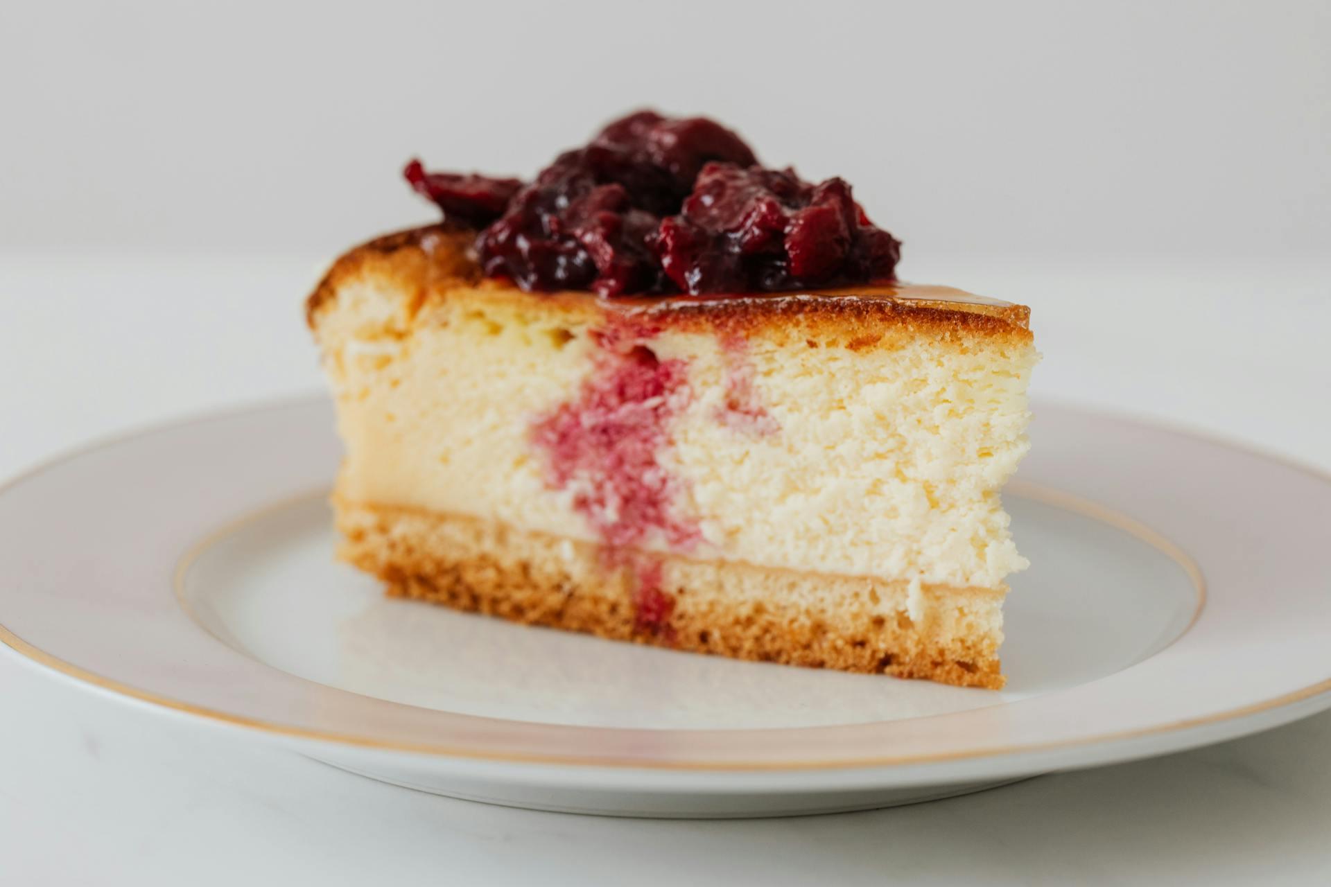 chessecake com frutos vermelhos