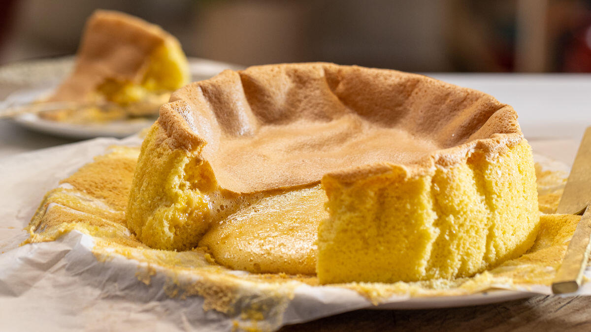 pão de ló com centro líquido