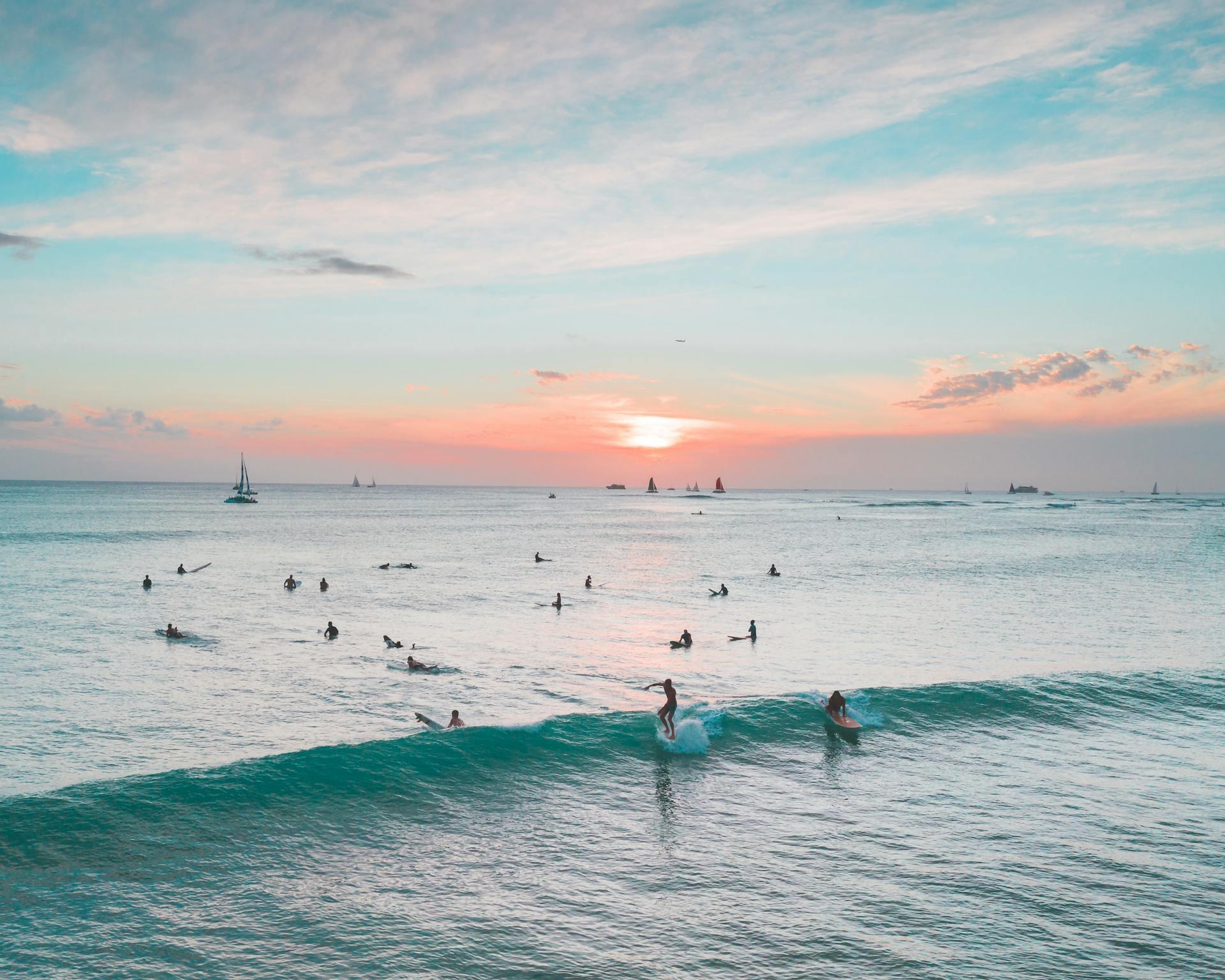 por do sol na praia