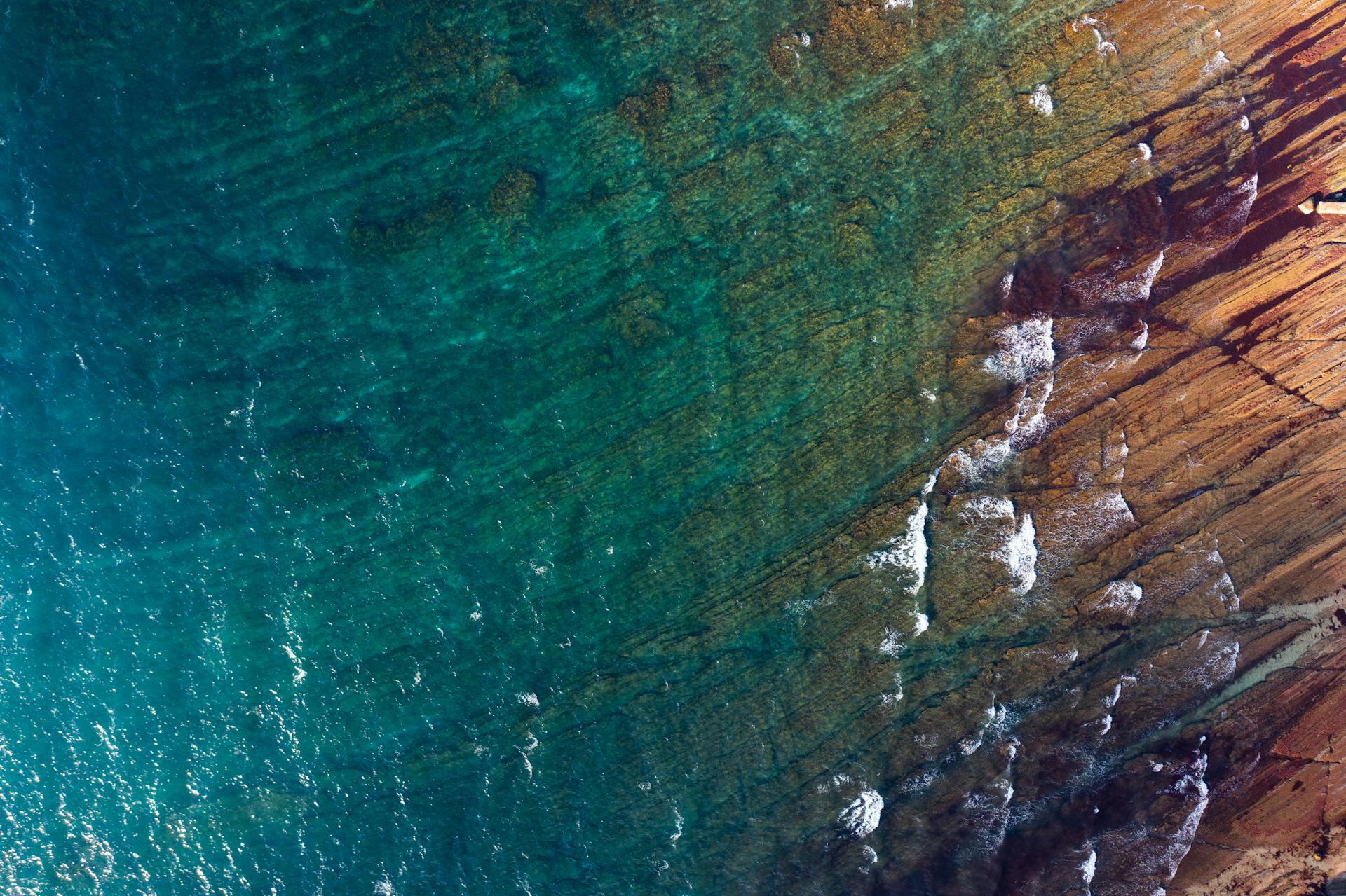 foto aérea do mar