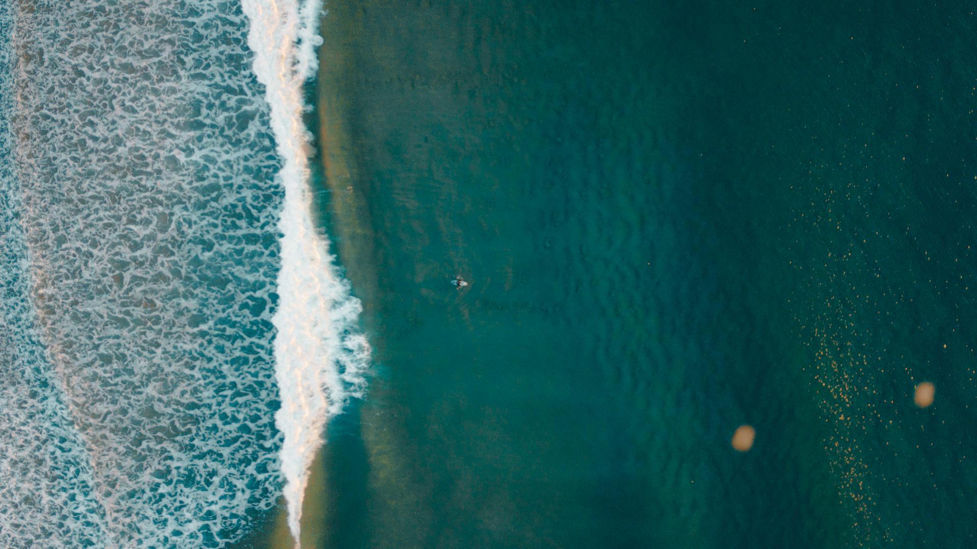 foto aérea do mar