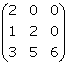 Ejemplo de Matriz triangular inferior