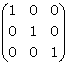 ejemplo de matriz unidad