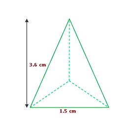Aufgabe Volumen dreieckige Pyramide 1