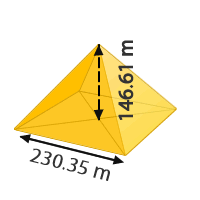 Aufgabe Volumen Pyramide Ägypten 1