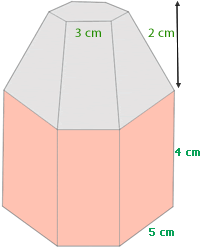 Aufgabe Gesamtfläche und Volumen des Pyramidenstumpfes 1