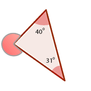 Winkelsumme eines Dreiecks Grafik 