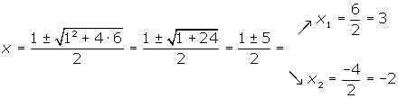 Formel zur Lösung von Gleichungen zweiten Grades
