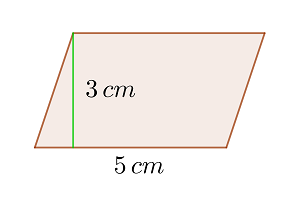Fläche des Rhomboids 3
