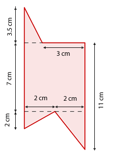 Fläche eines unregelmäßigen Vielecks