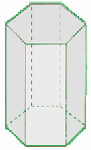 grafische Darstellung sechseckiges Prisma