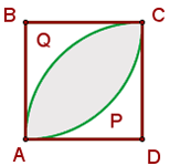 Dos segmentos circulares