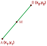 punto medio de un segmento AB