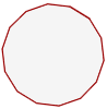 ejemplo de tetradecagono representación gráfica