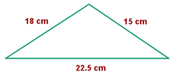 Ejercicio 1 de triángulo grande criterio LLL representación gráfica