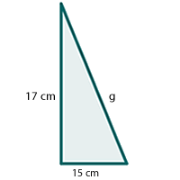 Triangulo rectángulo para obtener la generatriz de un cono representación gráfica 