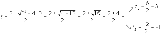 Uso de la formula general para ecuaciones de segundo grado 