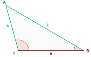 triangulo con lados y angulos dados