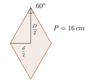 perimetro del rombo 4