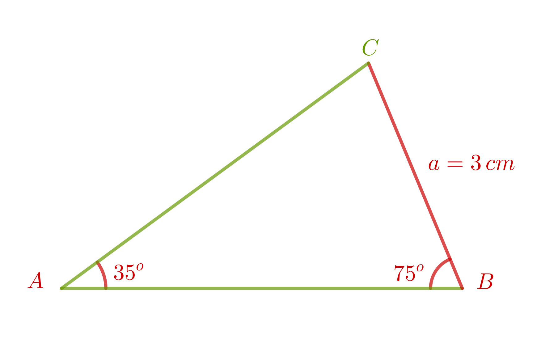 Triangulo oblicuo - ley de senos