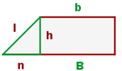 triangulos: lado oblicuo del trapecio