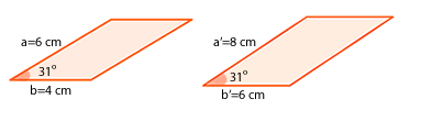 paralelogramos semejantes