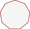 Poligono regular de nueve lados