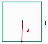 Apotema del cuadrado