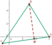 proyecciones de los lados de un triangulo